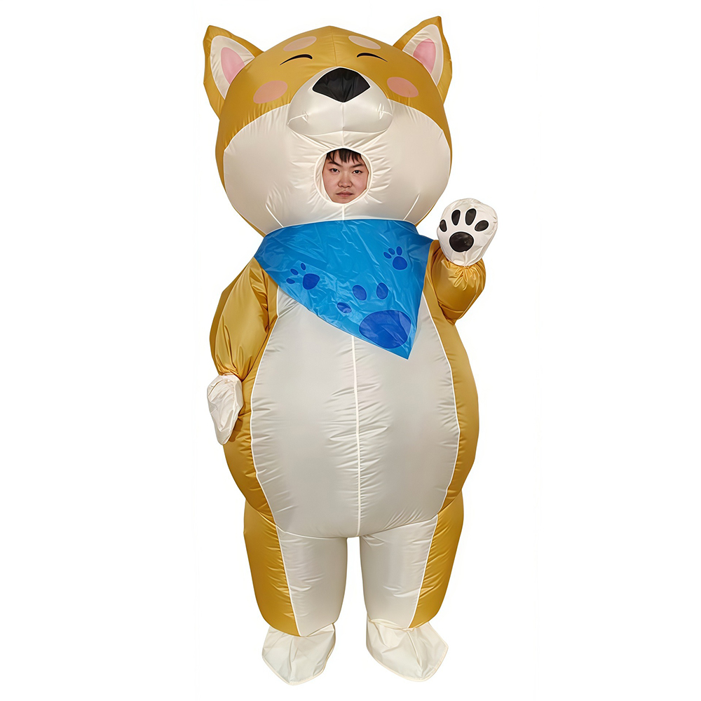 Cosplay Prop Business - Draag een sjaal Geel hond opblaasbaar