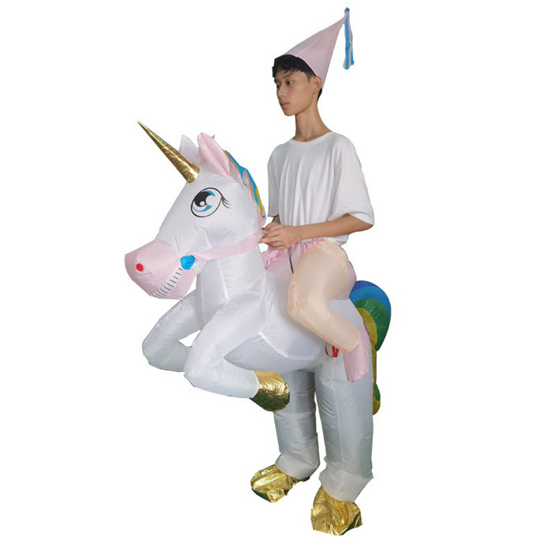 Cosplay Prop Business - Opblaasbaar pak Eenhoorn Spelpark Rijdieren Cartoon