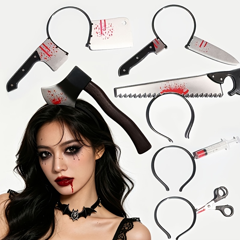 Cosplay Prop Axe - Halloween Decoratie Nep Bloederige Bijl Zaagmes