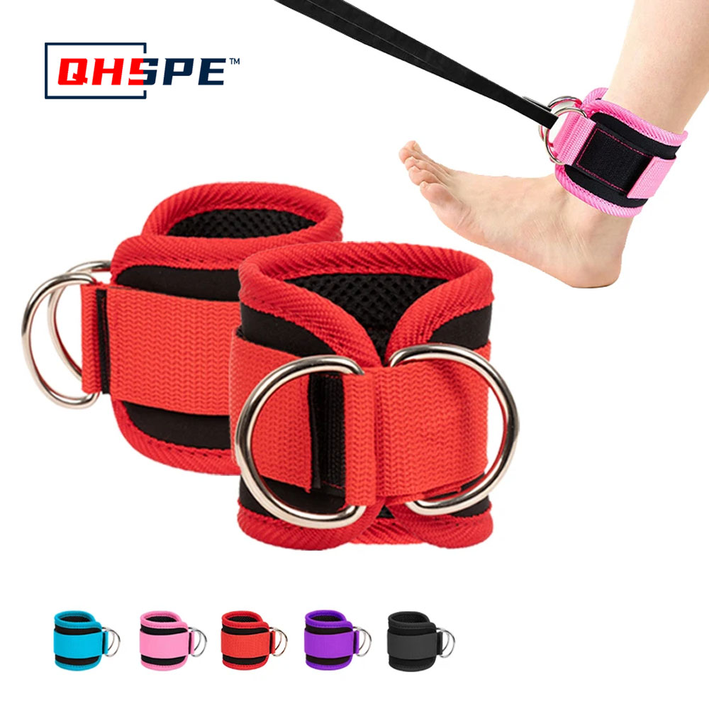 D Ring Strap - Fitness Enkelbandjes Verstelbare D-Ring Ondersteuning Manchetten