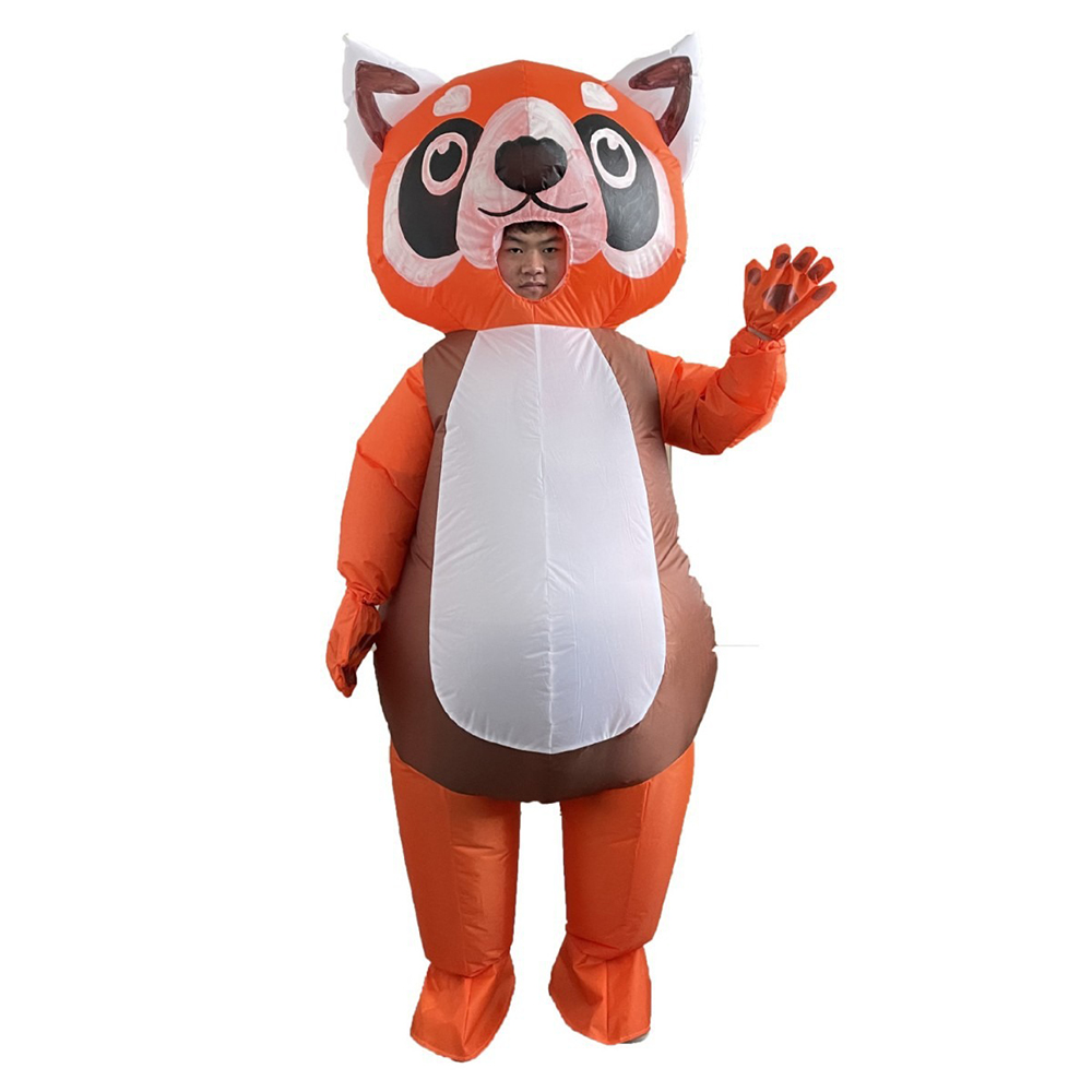 Cosplay Prop Business - Oranje Rode Panda Opblaasbaar Pak Volledige
