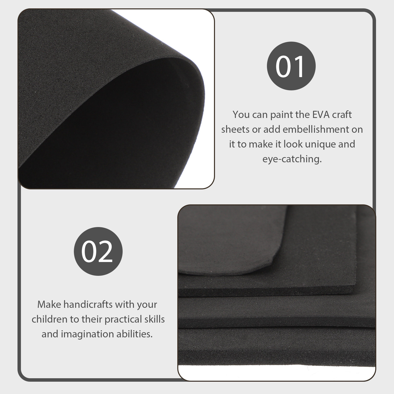 4 stuks Eva Crafts vellen van  - Cosplay Prop Foam Board recensie en prijs