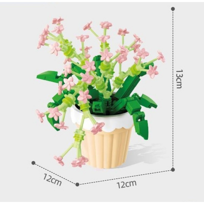 Bouwstenen Bloempot Model DIY  - Cosplay Prop Display recensie en prijs