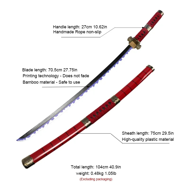 2026 3-delige Roronoa Zoro Zwa - Cosplay Prop Katana recensie en prijs